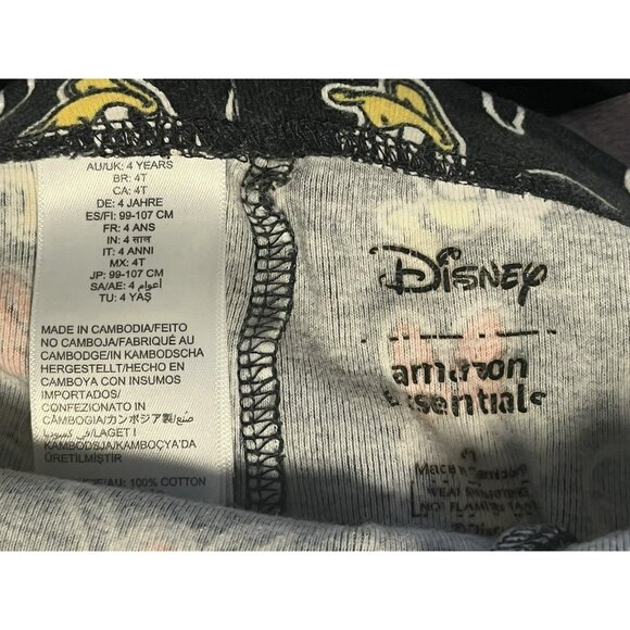 Disney Pajamas 2 pc toddler 4T Mickey Mouse Goofy Donald Snug Fit - Picture 2 of 7